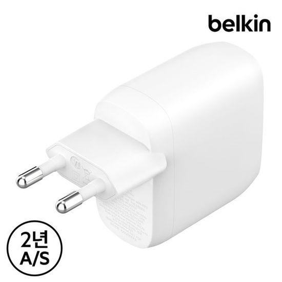 벨킨 60W 듀얼 C타입 PD 3.1 PPS 충전기 WCB010kr
