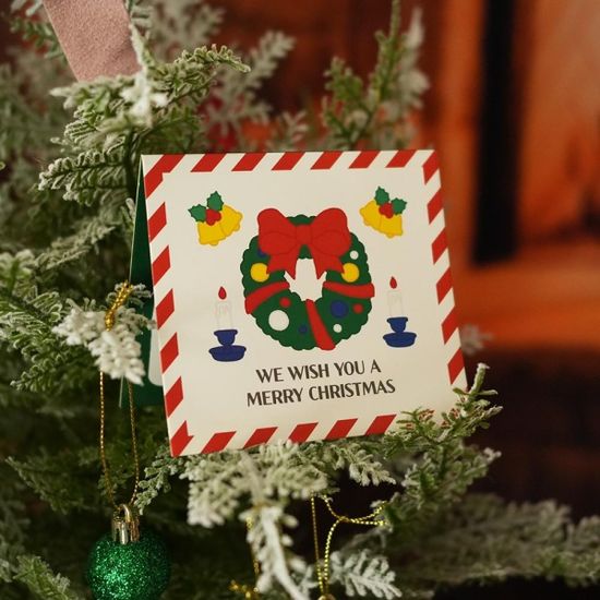 핑크풋 크리스마스팝업카드