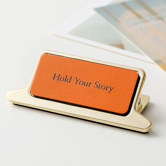 [무료각인]집게형 북클립 천연소가죽 북스토퍼