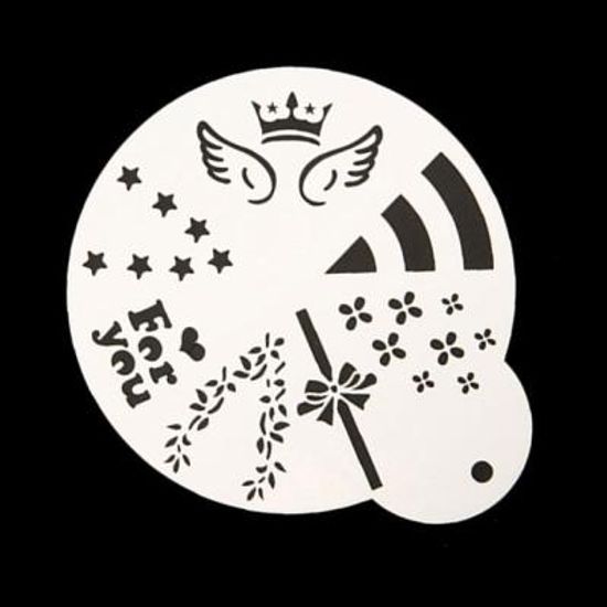 카페테리아 데코 도안 조각케이크 스텐실 1개