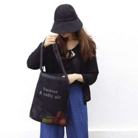 sunset mesh bag - 썬셋 메쉬 백 (블랙)