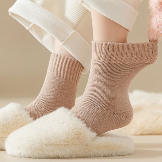 여성 수면 양말 임산부 수족냉증 보온 기모 극세사