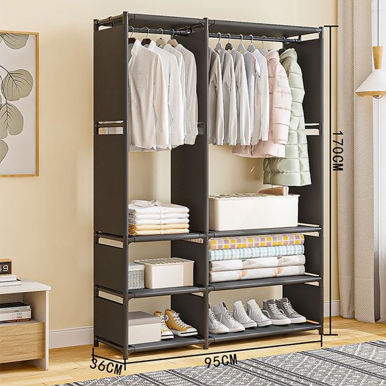 시스템 선반 옷걸이 수납 행거 스탠드 옷장 철제 헹거