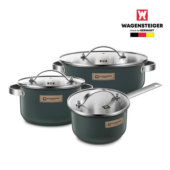 [바겐슈타이거] 파머스 스텐냄비 3종세트 그린