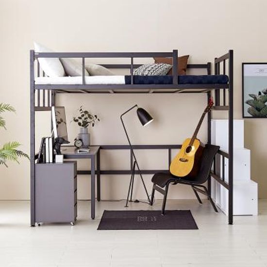 플라망 업다운 높이조절 철제 벙커침대 퀸Q