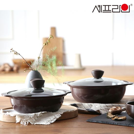 셰프라인 인덕션 세라믹 뚝배기 20cm / 24cm