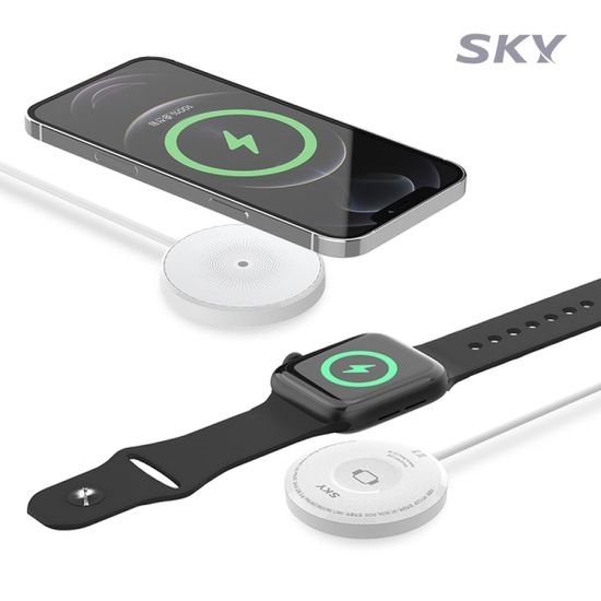 스카이 필 아이폰 애플워치 2in1 맥세이프 무선충전기