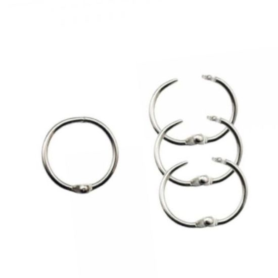 사무용카드고리 원형 실버 카드링 30mm(WFHI58H)