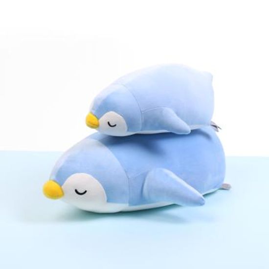 모찌모찌 꿀잠쿠션인형 펭귄(라이트블루) 중 동물인형