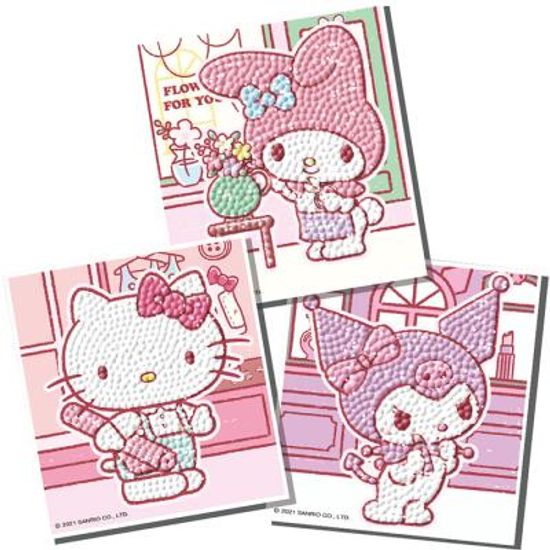 산리오 캐릭터 스토어 (3종) 스티커 보석십자수 10x11