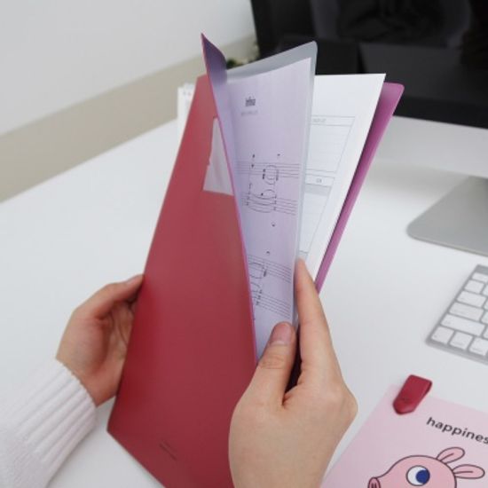 A4 L홀더 엘자파일 가죽 문서 서류보관철