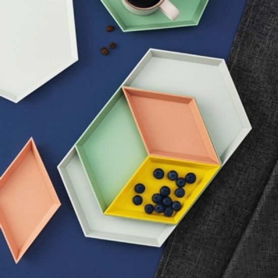 플레이팅 쟁반 4종 세트