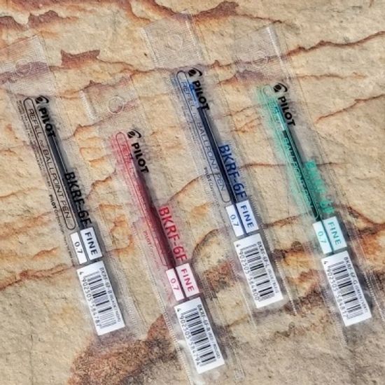 파이롯트 슈퍼그립 다색볼펜 0.7 리필심 BKRF-6F 1타