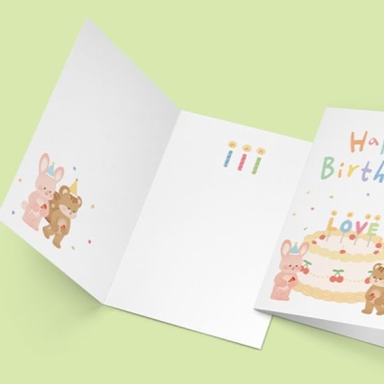 캘리그라피카드 JW2210-Happy Birthday 생일카드