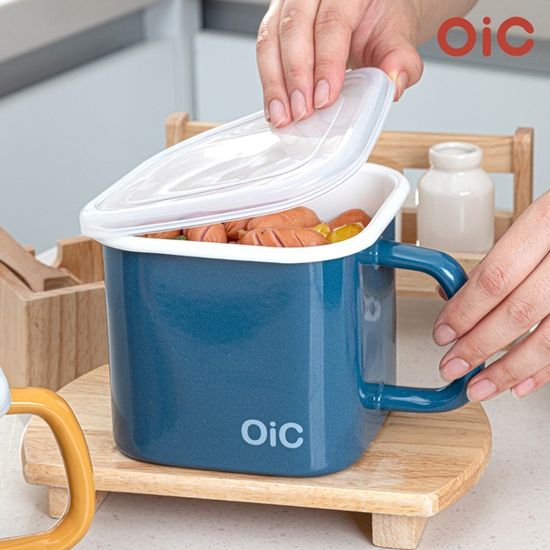 OIC 뚜아 법랑 캐니스터 인덕션IH 1.5L+튀김망 세트