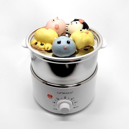 [유니맥스] 다용도 2단 스텐 계란 찜기 UM-EGD2135