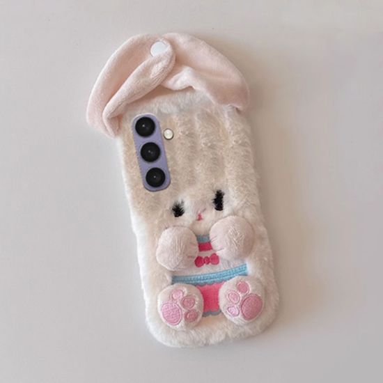 갤럭시 S24 S23 A55 A35 A15 A54 토끼 인형 털 케이스