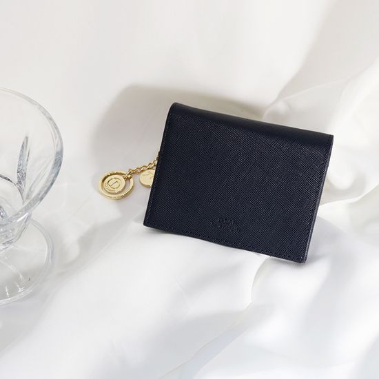 [별자리키링 증정] D.LAB Minette Half Wallet - Navy
