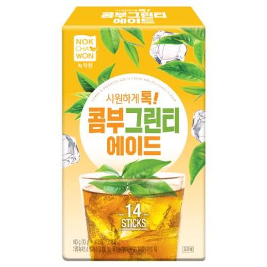콤부그린티에이드 14스틱(유통기한: 2023년 07월16일)