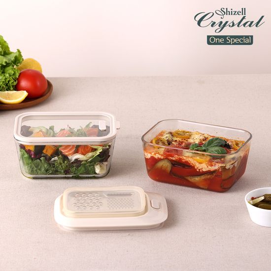 쉬젤 크리스탈 원스페셜 내열용기세트(채칼+내열용기)