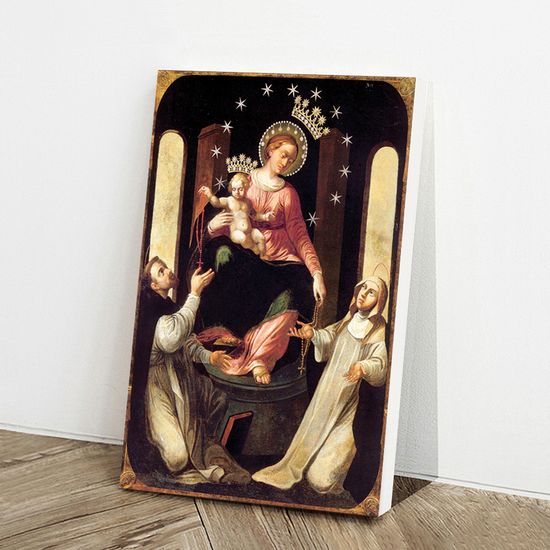 폼페이의 로사리오의 성모, 캔버스액자
