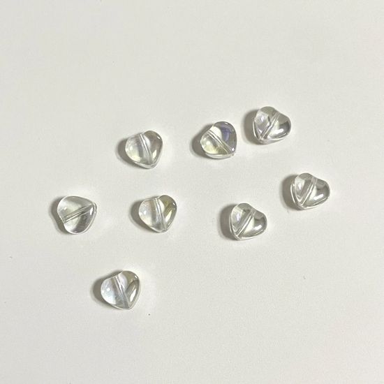 투명 하트 비즈 팔찌 목걸이 키링 만들기 공예 재료