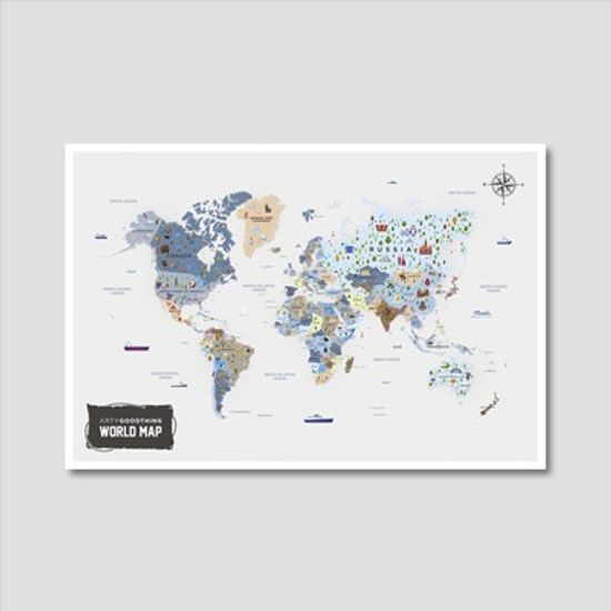 세계지도 아트프린트 에디션 no. 0005