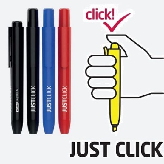 모리스 JUSTCLICK 1.5mm 중간닙 노크식 유성마카 M