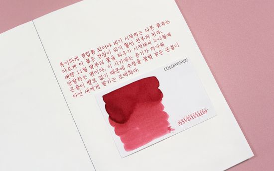 칼라버스 한국잉크 Part 2 동백 15ml