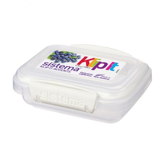 [시스테마] 클립잇액센트 직사각 보관용기 200ml (4co