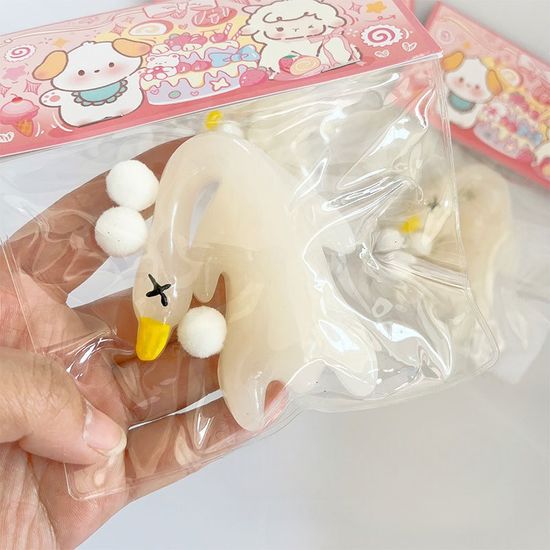 색변화 자외선 UV 특대형 오리 말랑이 타바 스퀴시 볼