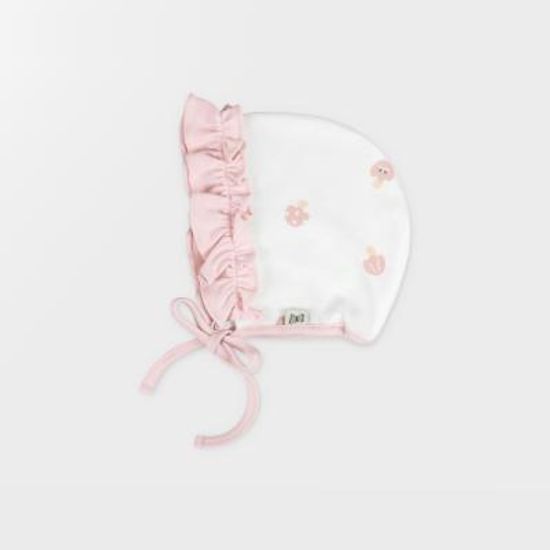 [메르베] 딸기송이 아기모자/보넷/비니_사계절용