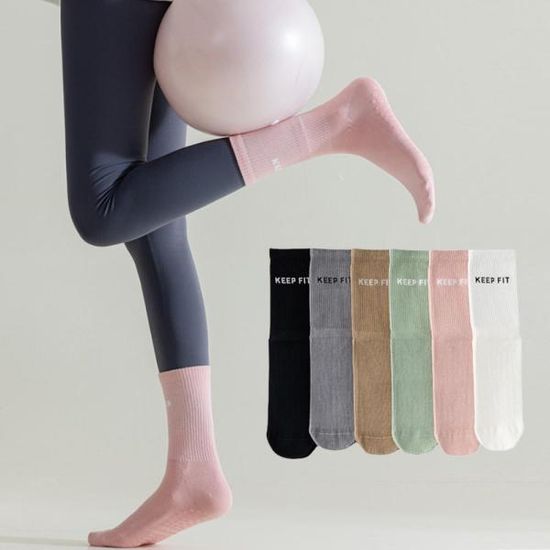 킵핏 요가 양말(중목) 장목 미끄럼 방지 논슬립 삭