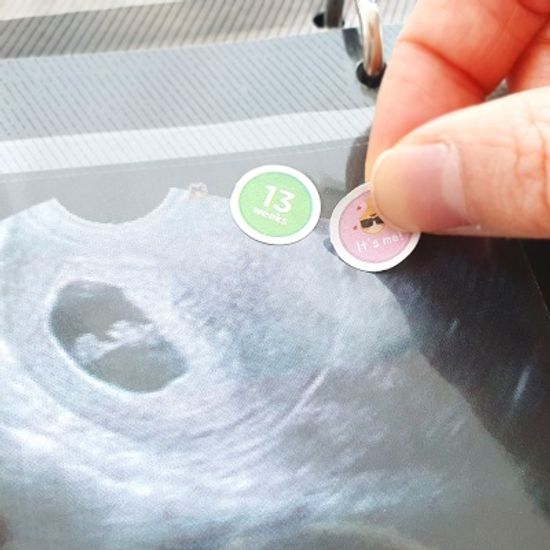 태교일기 데코팩 ver.2(주수스티커+태교+코너스티커)