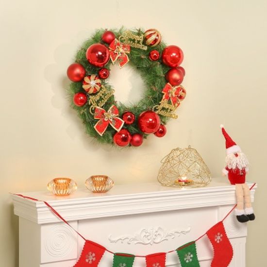 40cm 페스티발 원형 리스/크리스마스 트리 벽장식