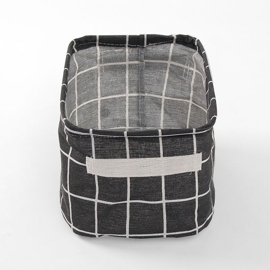 소품정리 린넨 바구니 패브릭 수납정리바구니