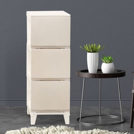 보노 심플리 240 플라스틱 서랍장 3단 슬림형 틈새장