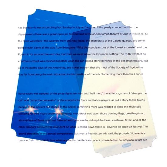 별별일상 투명 책갈피 6장 세트