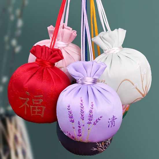 전통 미니 복주머니 붉은색 8X9.5cm(WC99585)