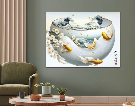 재물운 달항아리 그림 풍수 인테리어 거실 액자 대형