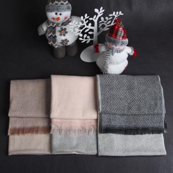 [더로라]겨울숄머플러-DS숄 소프트헤링보운콤비S9103