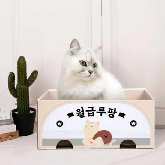 [노리노리캣] 카펫 스크래쳐 박스 월급루팡