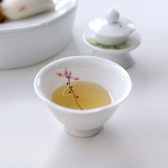 늘 한꽃 국산 백자 술잔 85ml 1p 4종 택1  