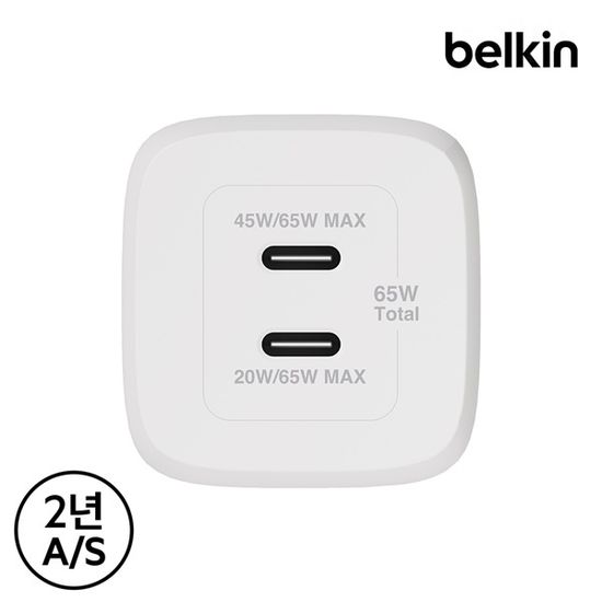 벨킨 디즈니 65W C타입 PD 3.0 충전기 WCH013WH