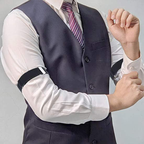 암가터 와이 셔츠 팔 소매 고정 밴드 흘러 내림 방지