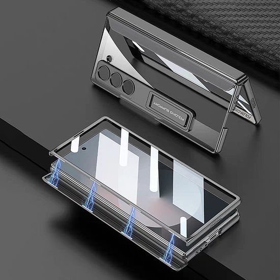갤럭시 z폴드 7 6 마그네틱 힌지 풀커버 투명 케이스