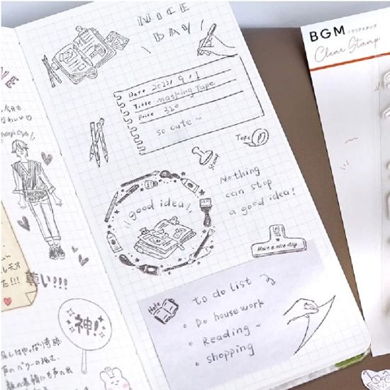 [BGM]다꾸-클리어 스탬프(문구)/BT-CS057