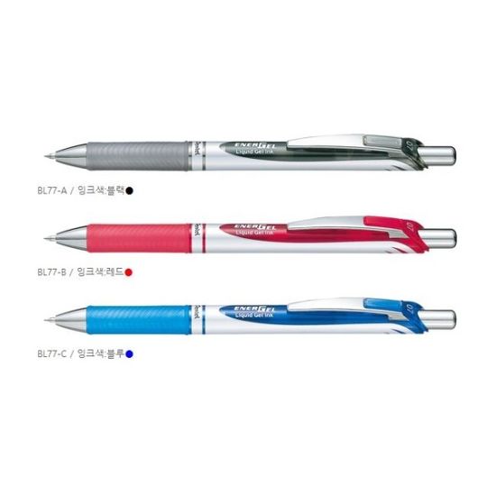 펜텔 에너겔 슬림 단색볼펜 0.7mm 리필심 LR7 1개