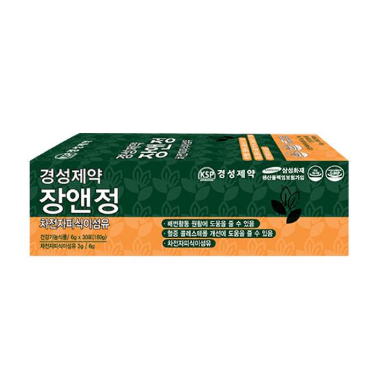 경성제약 장앤정 차전자피식이섬유 환 6gx30포