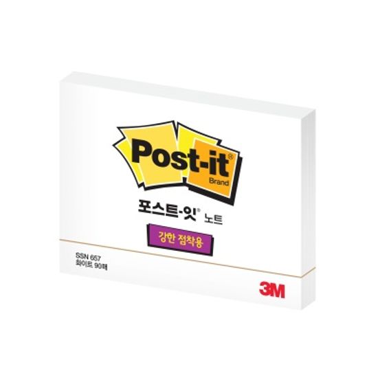3M 포스트-잇 강한점착용 노트 SSN 657